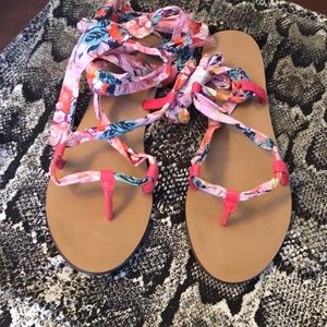 Liberty summer lace up gladiators  from jcrew